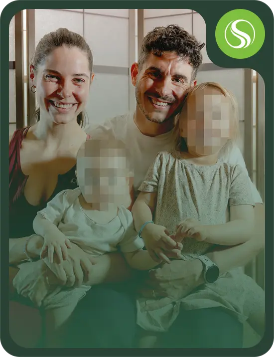 Steffen Gabelmann mit Familie