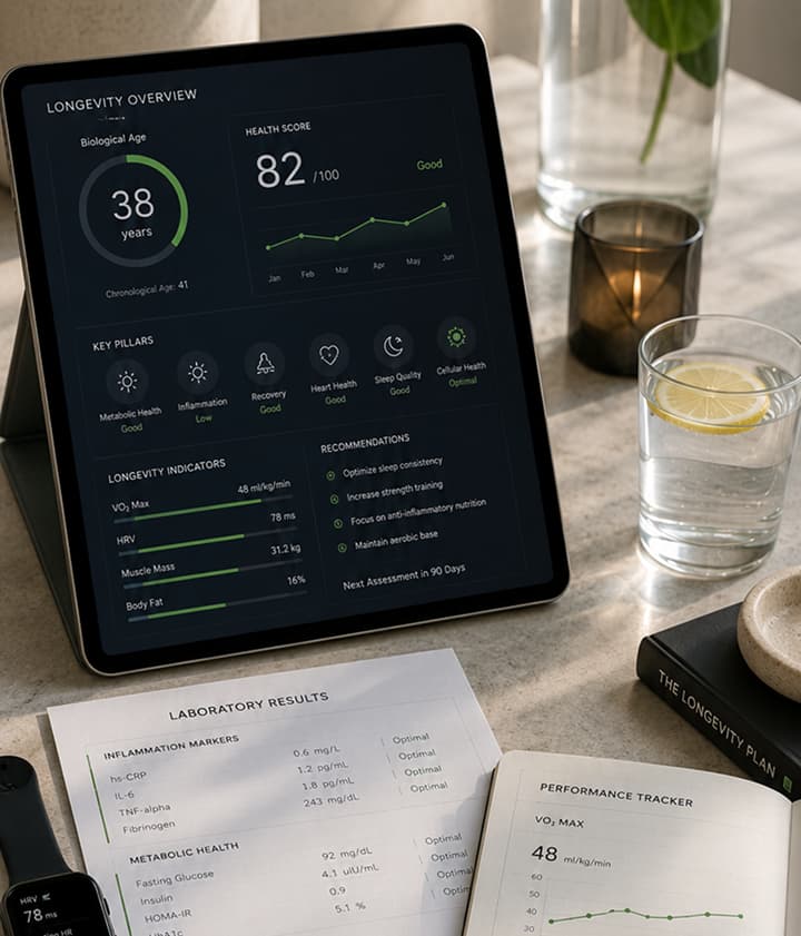 Longevity Gesundheitsanalyse und Labordiagnostik